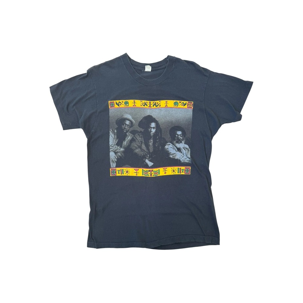Steel Pulse T-shirt Mens XL Black Good 90s 1991 New World Order Tour